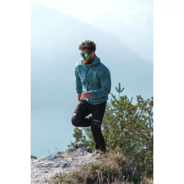  Мъжки водоустойчив мултиспортен панталон NORDBLANC RIDGEWALK NBSPM8325 ЧЕРЕН 