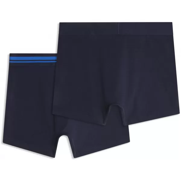  Мъжки боксерки PUMA MEN EVERYDAY PLACED LOGO BOXER 2P 93847619 МОРСКО/СИНЬО 