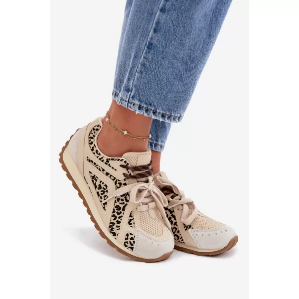  Дамски кецове BIG STAR SHOES TT274549 БЕЖОВО 