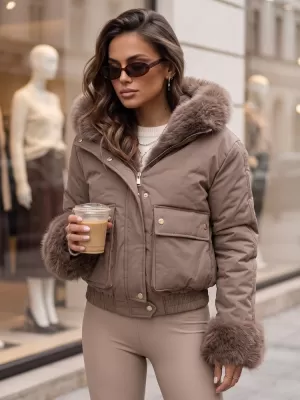Дамско яке DSTREET TY5997 ФАНГО