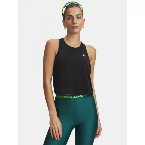  Дамски потник UNDER ARMOUR TECH SPORT MESH CROP TANK 6011229-001 ЧЕРЕН 