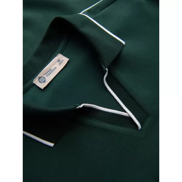 Мъжки суичър OMBRE OM-SSNZ-0268 ТЪМНО ЗЕЛЕНО 