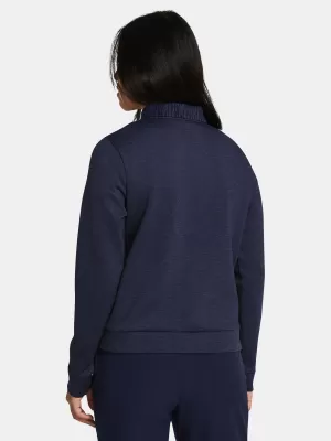 Дамски суичър UNDER ARMOUR UA DRIVE MIDLAYER CREW 1387143-410 СИНЬО