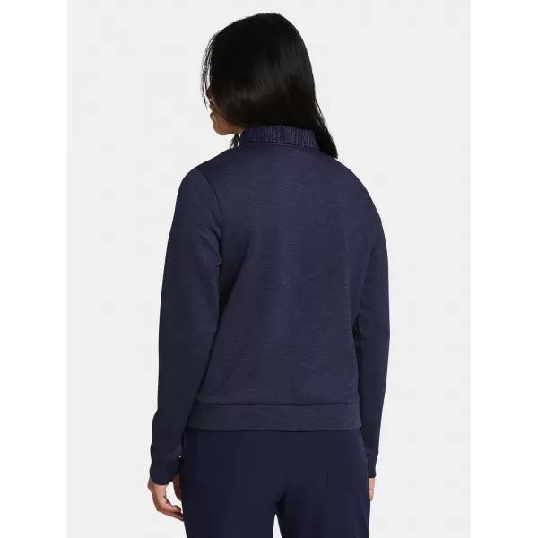  Дамски суичър UNDER ARMOUR UA DRIVE MIDLAYER CREW 1387143-410 СИНЬО 