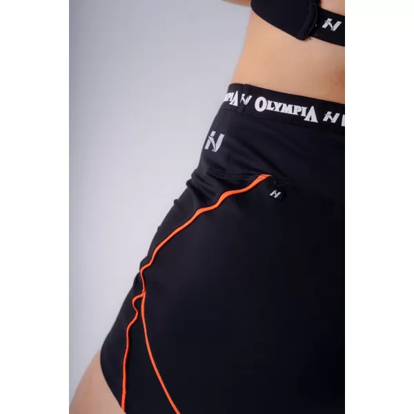  Дамски шорти NEBBIA OLYMPIA HIGH-WAIST 937 ЧЕРЕН 