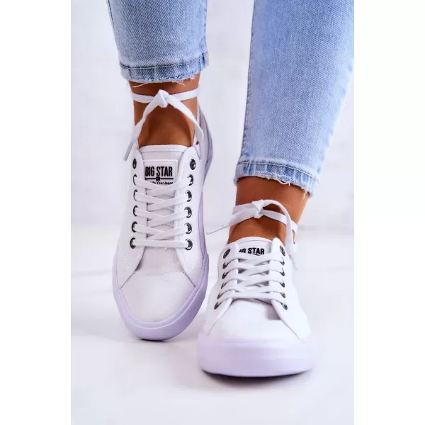  Дамски кецове BIG STAR SHOES W274835 БЯЛО 