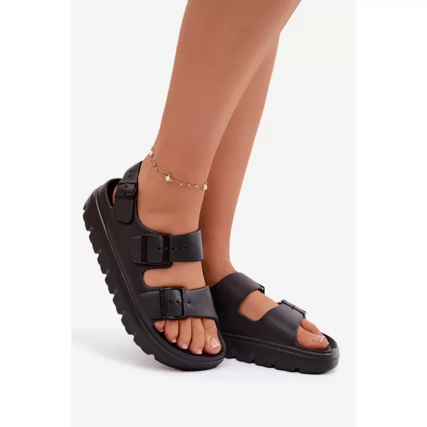  Дамски сандали BIG STAR SHOES TT274A031 ЧЕРЕН 