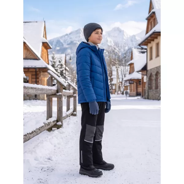  Детски топли софтшел панталони ALPINE PRO HERGO ЧЕРЕН 
