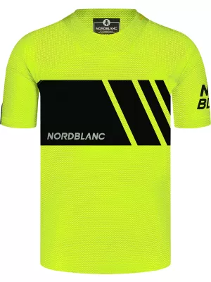 Мъжка функционална тениска за колоездене NORDBLANC MUD NBSMF8083 ЯРКО ЖЪЛТО