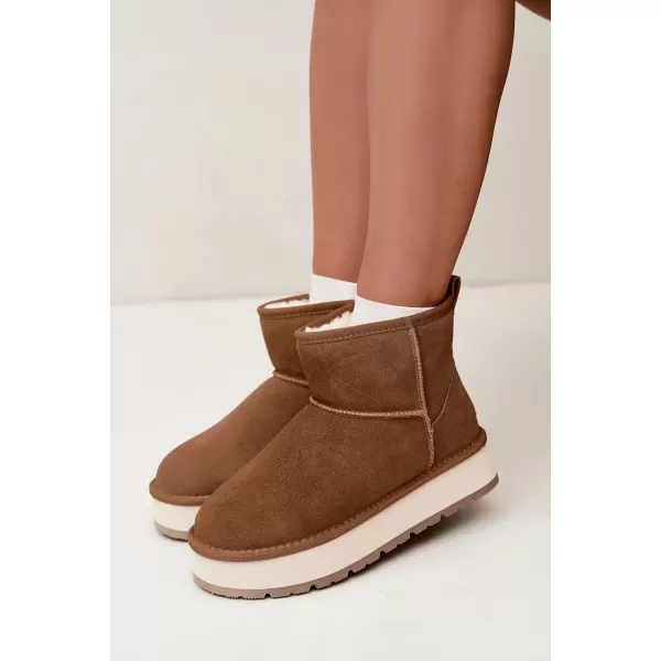  Дамски обувки BIG STAR SHOES UU274692 КАФЯВО/БЕЖОВО 