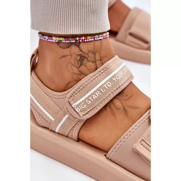  Дамски сандали BIG STAR SHOES LL274787 БЕЖОВО 