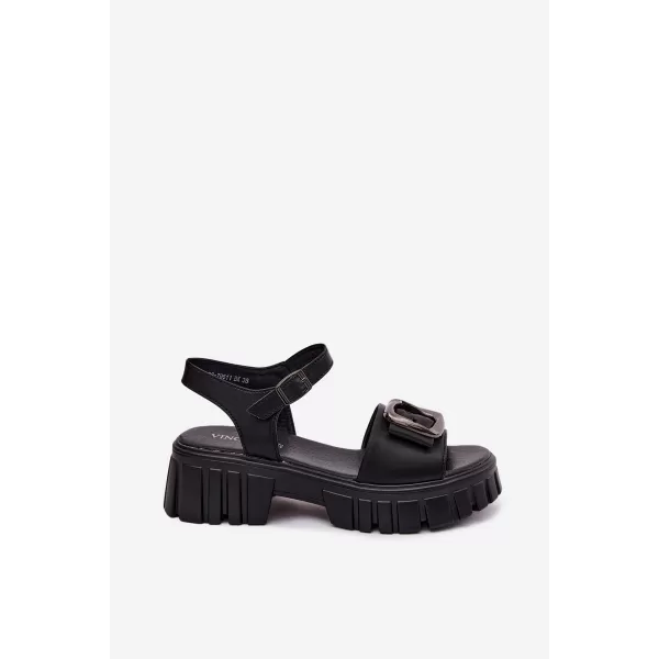  Дамски сандали VINCEZA 79611 ЧЕРЕН 