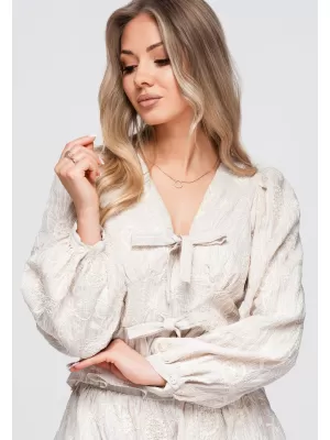 Дамска блуза OMBRE OW-TS-E0060 БЕЖОВО