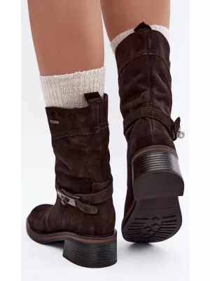 Дамски обувки BIG STAR SHOES UU274609 КАФЯВО/БЕЖОВО