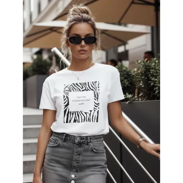  Дамска тениска DSTREET RY2499 БЯЛО 