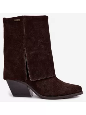 Дамски боти BIG STAR SHOES UU274115 КАФЯВИ/БЕЖОВИ СЕНКИ