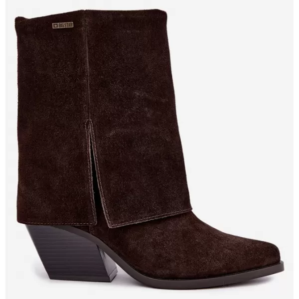  Дамски боти BIG STAR SHOES UU274115 КАФЯВИ/БЕЖОВИ СЕНКИ 