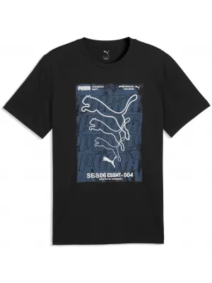 Мъжка тениска PUMA GRAPHICS BOX TEE 69436601 ПУМА ЧЕРНА