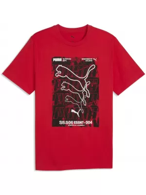 Мъжка тениска PUMA GRAPHICS BOX TEE 69436611 ЗА ВСИЧКИ ВРЕМЕНА ЧЕРВЕНО