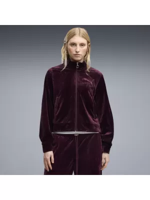 Дамско яке PUMA ESS ELEVATED VELOUR TRACKJACKET 69402124 РУБИН НОАР