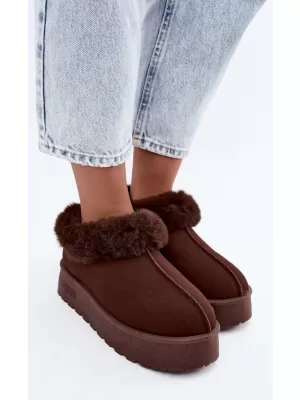 Дамски снежни човеци BIG STAR SHOES UU274203 КАФЯВИ/БЕЖОВИ СЕНКИ
