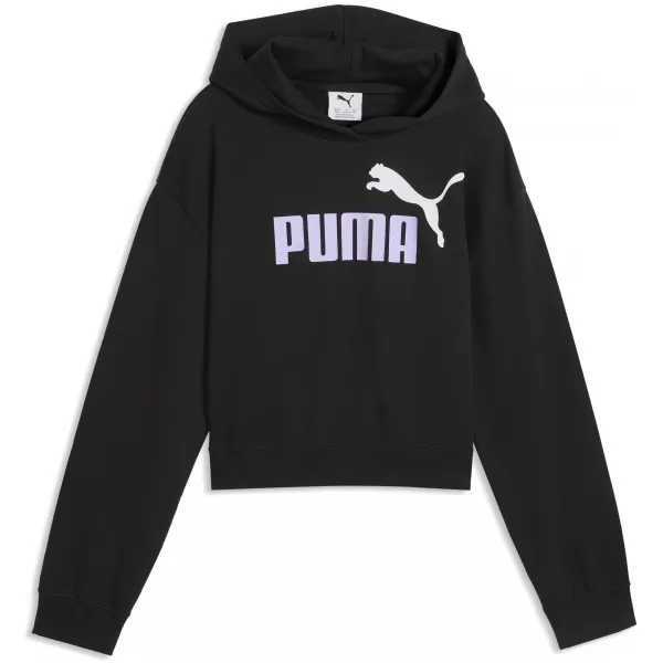  Детски суичър PUMA ESS 2 COLOR NO. 1 LOGO SHORT LENGTH HOOD 68607255 ПУМА ЧЕРНО/СВЕТЛА ЛАВАНДУЛА 