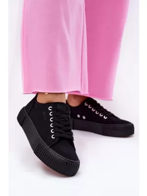 Дамски кецове BIG STAR SHOES RR274403 ЧЕРЕН