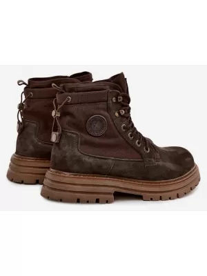 Мъжки обувки BIG STAR SHOES UU174254 КАФЯВИ/БЕЖОВИ СЕНКИ