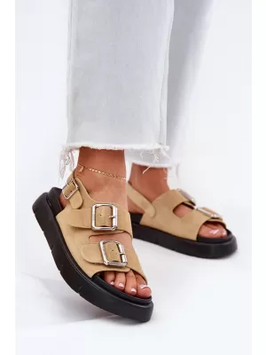 Дамски сандали BIG STAR SHOES RR274665 БЕЖОВО