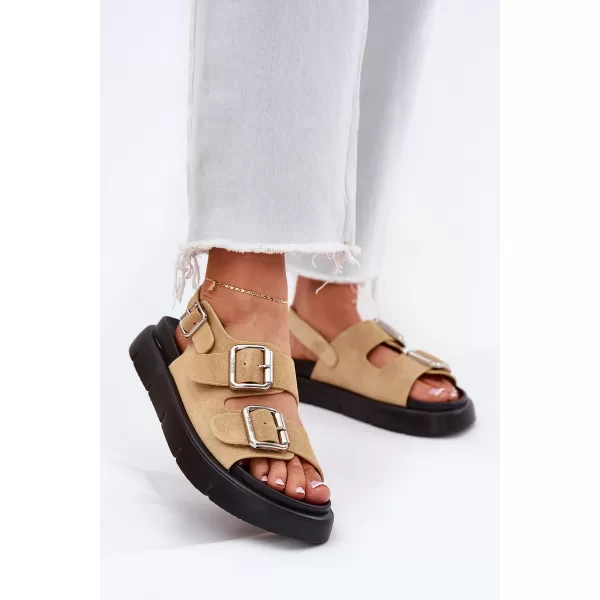  Дамски сандали BIG STAR SHOES RR274665 БЕЖОВО 