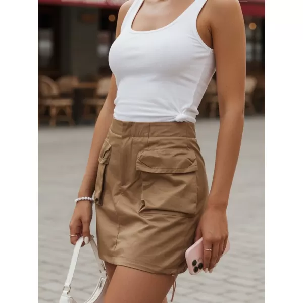  Дамска пола DSTREET CY0440 КАРАМЕЛ 