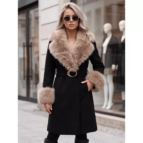  Дамско палто DSTREET TY6067 ЧЕРЕН 