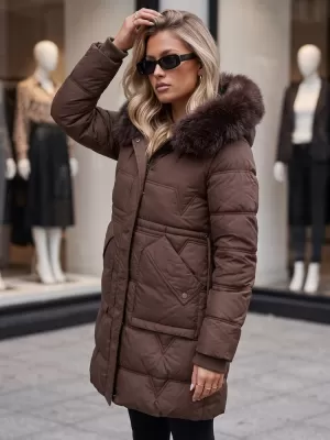 Дамско яке DSTREET TY5825 КАФЯВО