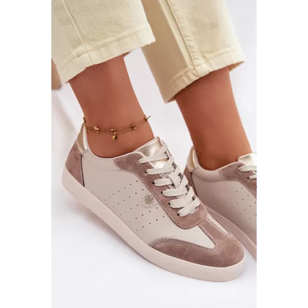  Дамски кецове S.BARSKI LR61-7091 БЕЖОВО 