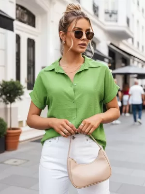 Дамска риза DSTREET DY0290 ЗЕЛЕНО