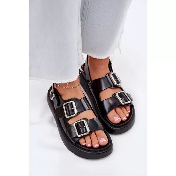  Дамски сандали BIG STAR SHOES RR274662 ЧЕРЕН 