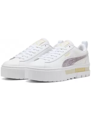 Дамски кецове PUMA MAYZE VELVET DREAM WNS 403326-01 ПУМА БЯЛО/СЛИВОВО СЛАДКО