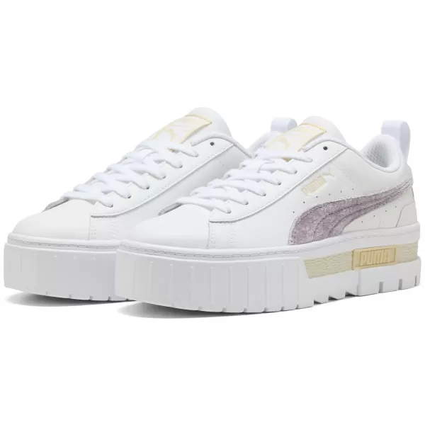  Дамски кецове PUMA MAYZE VELVET DREAM WNS 403326-01 ПУМА БЯЛО/СЛИВОВО СЛАДКО 