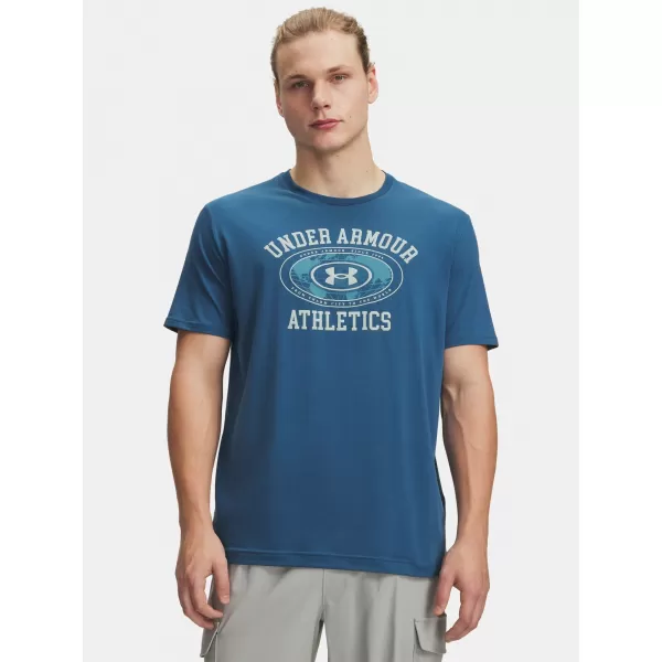  Мъжка тениска UNDER ARMOUR M 60/40S ARMOR GLOBE SS 6009261-498 СИНЬО 