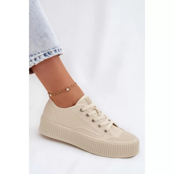  Дамски кецове BIG STAR SHOES TT274271 БЕЖОВО 