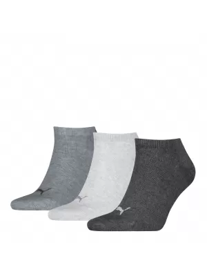 Чорапи PUMA UNISEX SNEAKER PLAIN 3P 93862416 АНТРАЦИТ/Л МЕЛ СИВО/М МЕЛ СИВО
