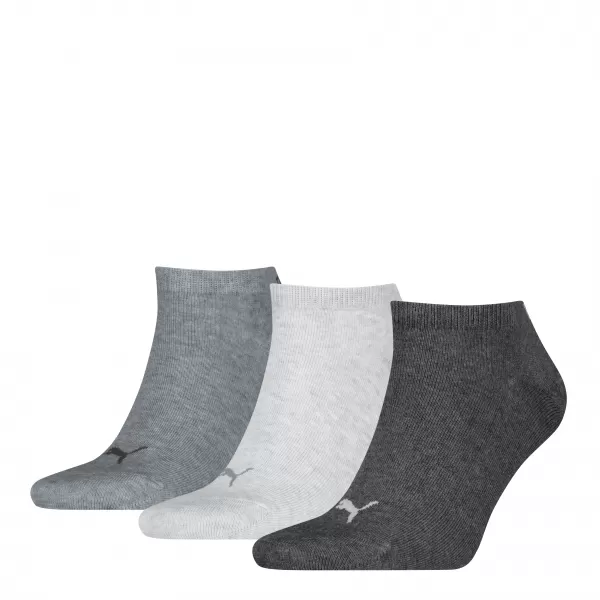  Чорапи PUMA UNISEX SNEAKER PLAIN 3P 93862416 АНТРАЦИТ/Л МЕЛ СИВО/М МЕЛ СИВО 