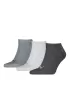 Чорапи PUMA UNISEX SNEAKER PLAIN 3P 93862416 АНТРАЦИТ/Л МЕЛ СИВО/М МЕЛ СИВО