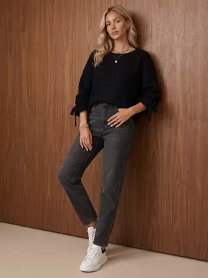 Дамски дънки DSTREET 1 UY3202 ЧЕРЕН