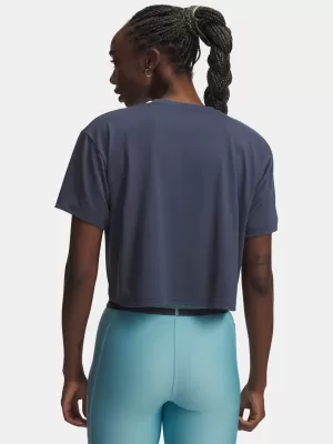 Дамска тениска UNDER ARMOUR TECH BRANDED CROP SS 6009987-044 СИВО