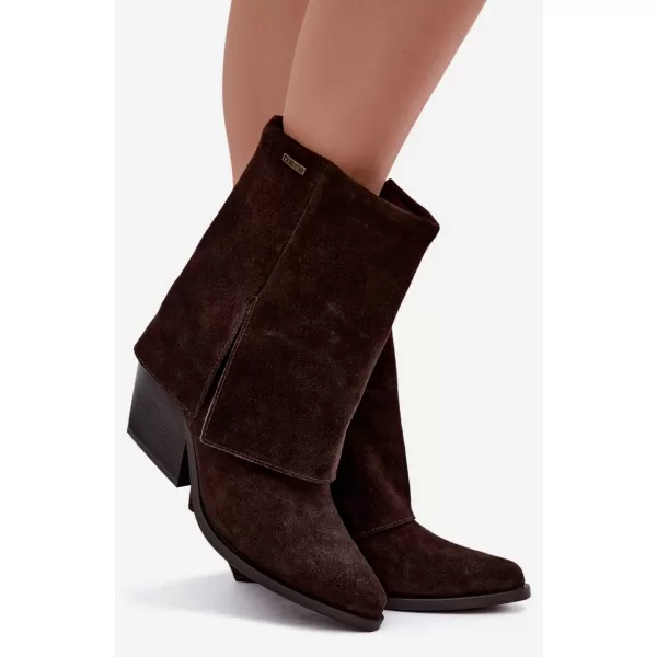  Дамски боти BIG STAR SHOES UU274115 КАФЯВИ/БЕЖОВИ СЕНКИ 