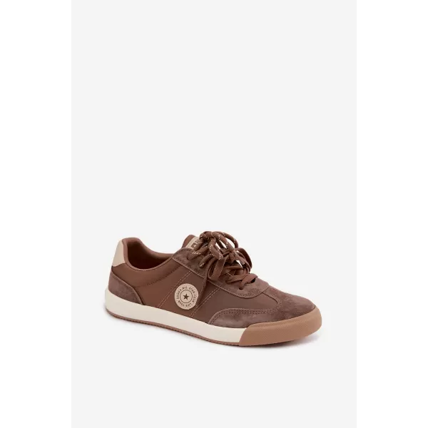  Дамски кецове BIG STAR SHOES UU274002 КАФЯВО/БЕЖОВО 