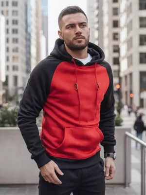 Мъжки суичър DSTREET BX5491 ЧЕРВЕНО