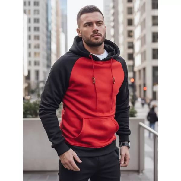  Мъжки суичър DSTREET BX5491 ЧЕРВЕНО 