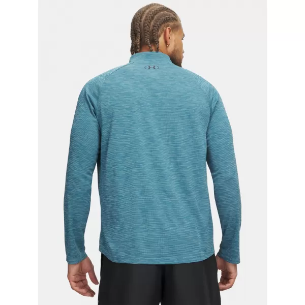  Мъжка тениска UNDER ARMOUR TECH TEXTURED 1/2 ZIP 1382797-466 СИНЬО 